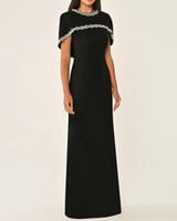 ‏‎فستان الكيب سهرة كريب الفابيتا