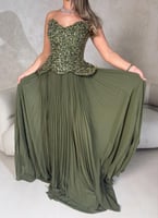 فستان ڤيردا سهرة زيتي اوف شولدرز