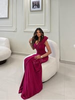 فستان سهرة ليكرا فوشي