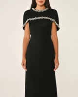 ‏‎فستان الكيب سهرة كريب الفابيتا