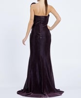 فستان سهرة بقماش ميتاليك