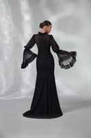 فستان سهرة دانتيل اسود