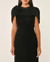 ‏‎فستان سهرة كريب بكيب