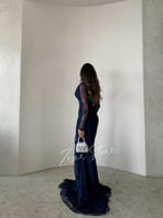 فستان سهره دانتيل كحلي