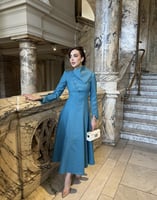 فستان تركواز كلاسيك