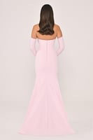 فستان سهرة الفابيتا كريب اوف شولدرز