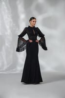 فستان سهرة دانتيل اسود