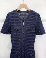 فستان محبوك كحلي