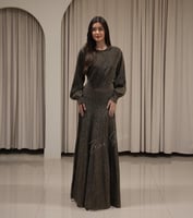 فستان شاين تريكو طويل