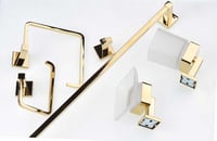 اكسسوارات مربع ستانلس ستيل ذهبي