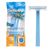 جيليت امواس حلاقة للجسم - 3 قطع