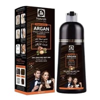 ناتشورال شامبو صبغة شعر بزيت الارغان 400 مل - بني...