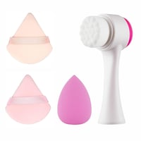 طقم اسفنج مع فرشة الوجه من 6 بيوتي