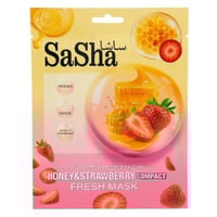 قناع الوجه بخلاصة العسل و الفراولة من ساشا