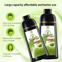 ناتشورال شامبو صبغة شعر بالتفاح 400 مل - لون أسود