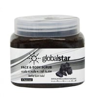 مقشر الوجه والجسم بالفحم من جلوبال ستار - 500 مل
