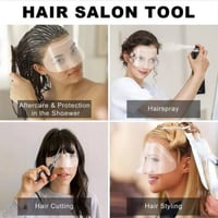 مشط حلاقة الشعر مع درع للوجه