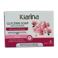صابون الجلسيرين المفتح بالورد من كلارينا - 100 غ