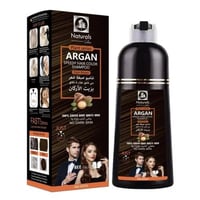 ناتشورال شامبو صبغة شعر بزيت الارغان 400 مل - بني...