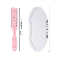 مشط حلاقة الشعر مع درع للوجه