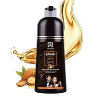 ناتشورال شامبو صبغة شعر بزيت الارغان 400 مل - بني...