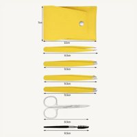 مجموعة الحف مع حقيبة 6 في 1 - ازرق