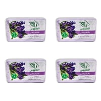 صابون الطاووس طبيعي بالخزامي - 4 قطع 125غ