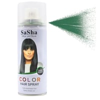 بخاخ صبغة شعر مؤقتة لون أخضر غامق - 130 مل