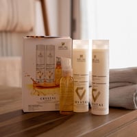 مجموعة كريستال للشعر المعالج شامبو + بلسم + سيروم...