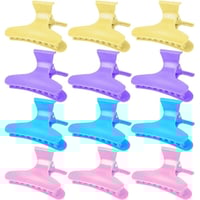 طقم مشابك شعر 12 قطعة - الوان عشوائية