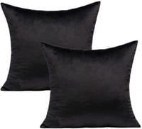 مخدة مخمل اسود للطباعة مع حشوة