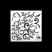 259 - ورق استنسل زخرفة 13سم * 13سم