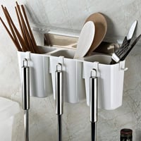 منظم أدوات المائدة يثبت باللصق