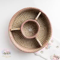 0367 صينية خوص مقسمة للتقديم