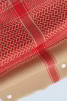 شماغ أحمر بيج ترابي كشميري خلية