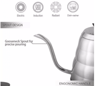 ابريق تقطير ترشيح للقهوة 1200 مل مناسب لـ V60