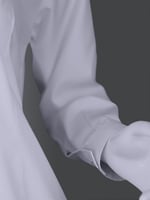 قميص بناتي بياقة دائرية