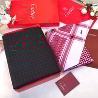 طقم شتوي قماش وشماغ كارتير