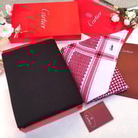 طقم شتوي قماش وشماغ كارتير