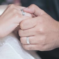 دبله رجاليه فضه عيار 925 جرام - شكل كارتير