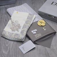 هديه شتويه فاخره طقم قماش ديور وشال كشميري