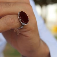 خواتم ملكيه رجاليه -بتصميم حديث فضه 925 جرام