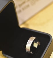 دبله اقنر رجاليه فضه عيار 925 جرام