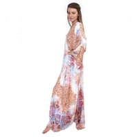 جلابية شيفون مشجره من PEERLESS - 21401