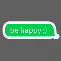 ملصق - be happy