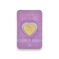 تعليقة قلب 5 جرام عيار 24 بغلاف أطفال
