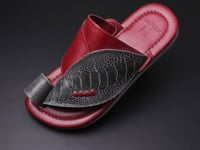 حذاء نقوة جلد نعام موديل 12-0