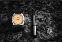 طقم ساعة وكبك وقلم ماركة 6019