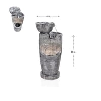 نافورة شلال طبقات رمادي مع إضاءة : 5015