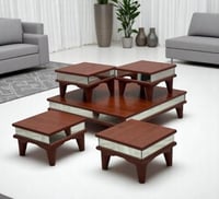 طقم طاولات 1 +4 خشب